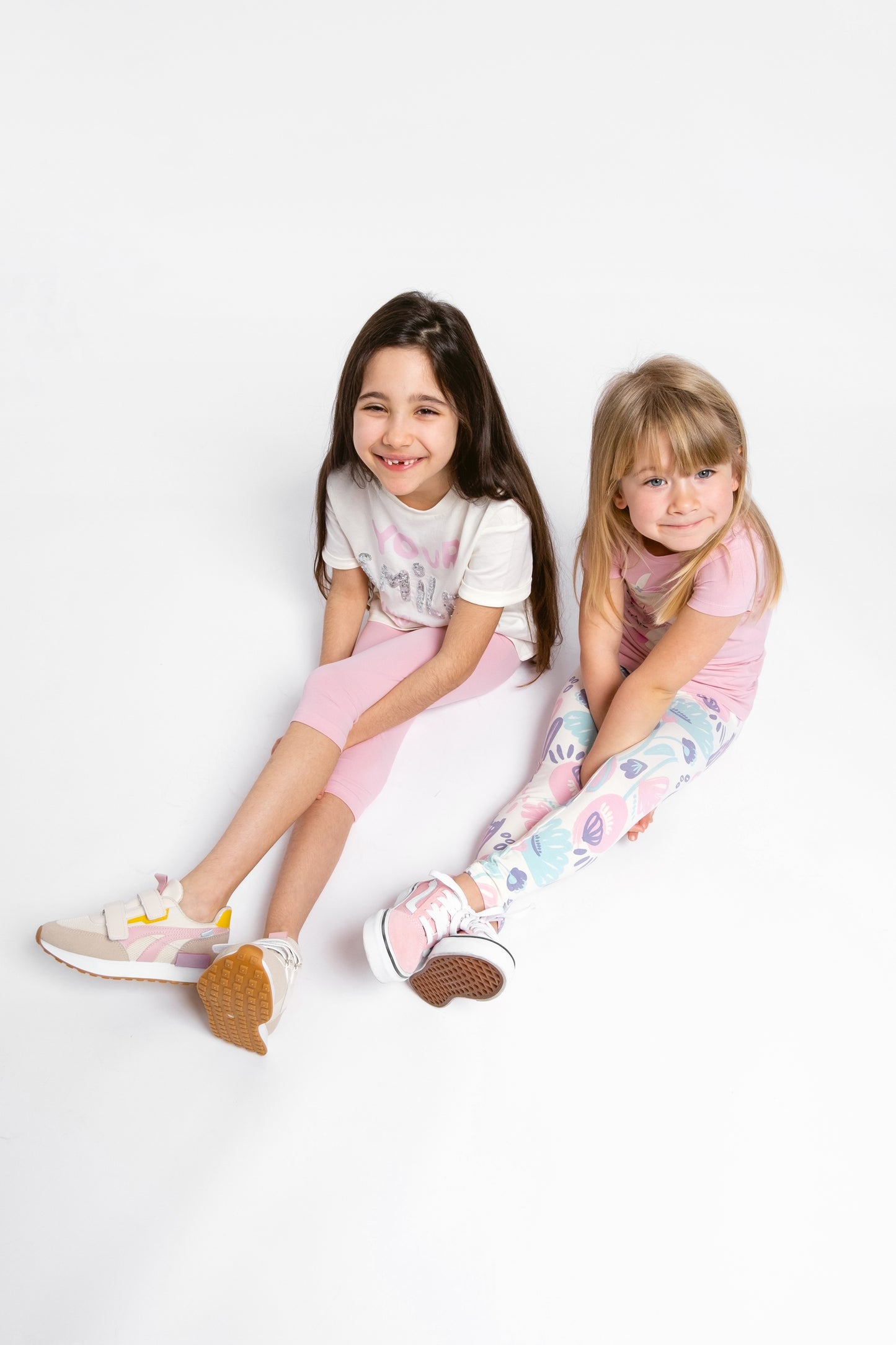 Cherubino Back-to-School Pastel Pink Leggings for Girls - Perfect for Kindergarten, Daycare & Everyday Play