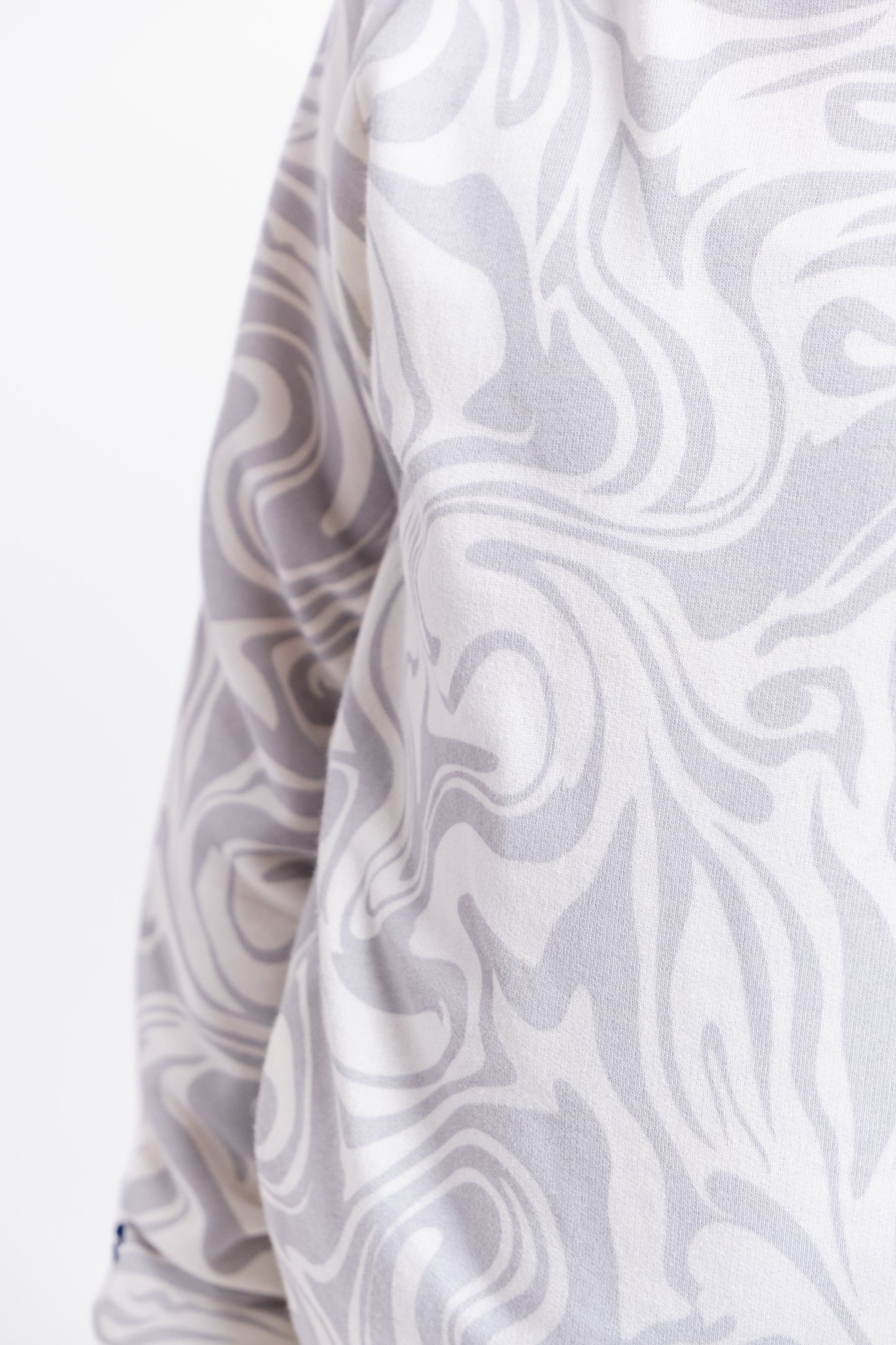 Hoodie Sweatshirt in (Galaxy) Pattern - White