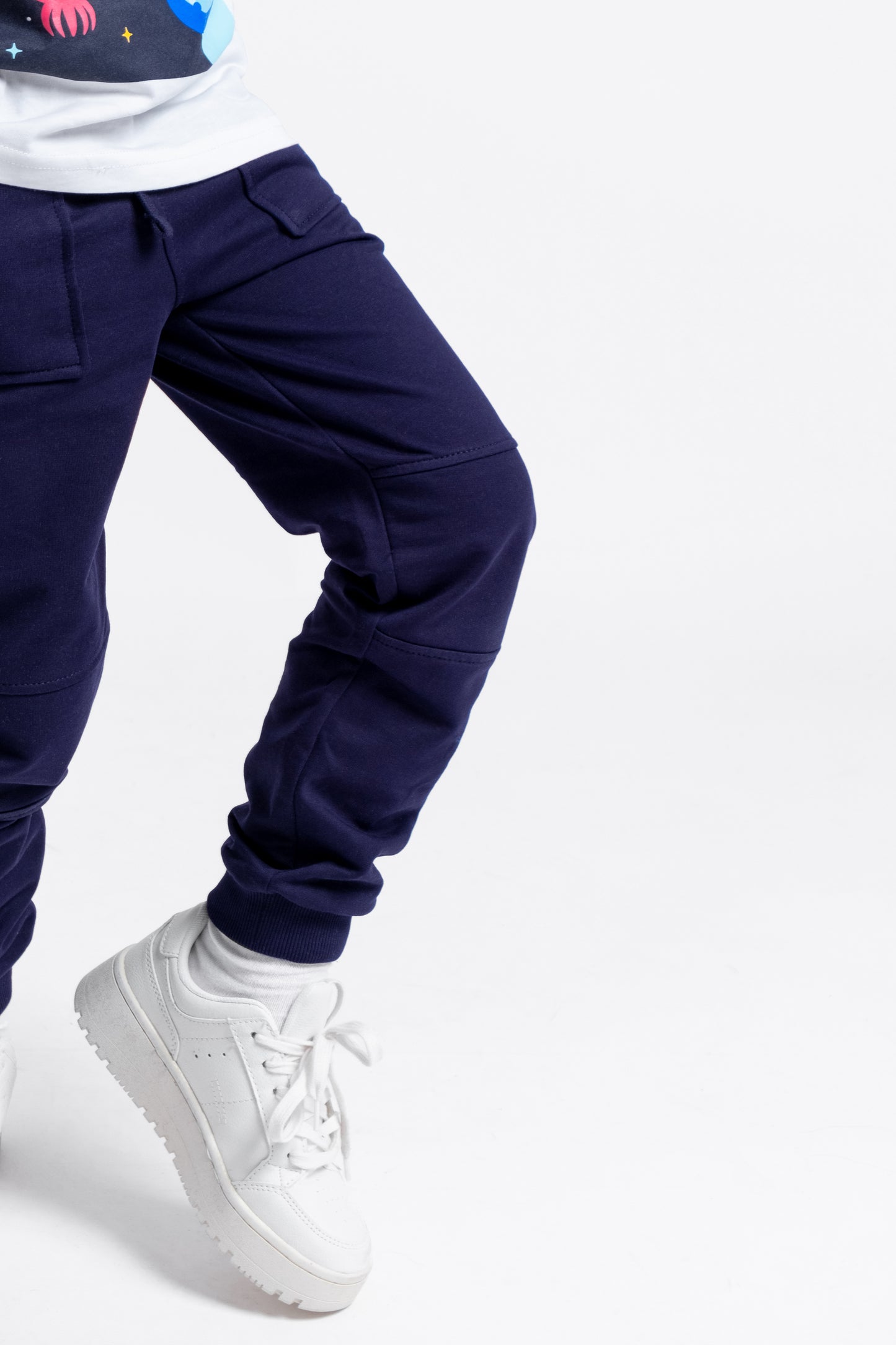 Reinforced Ninja Knees Jogger Sweatpants - Dark Blue