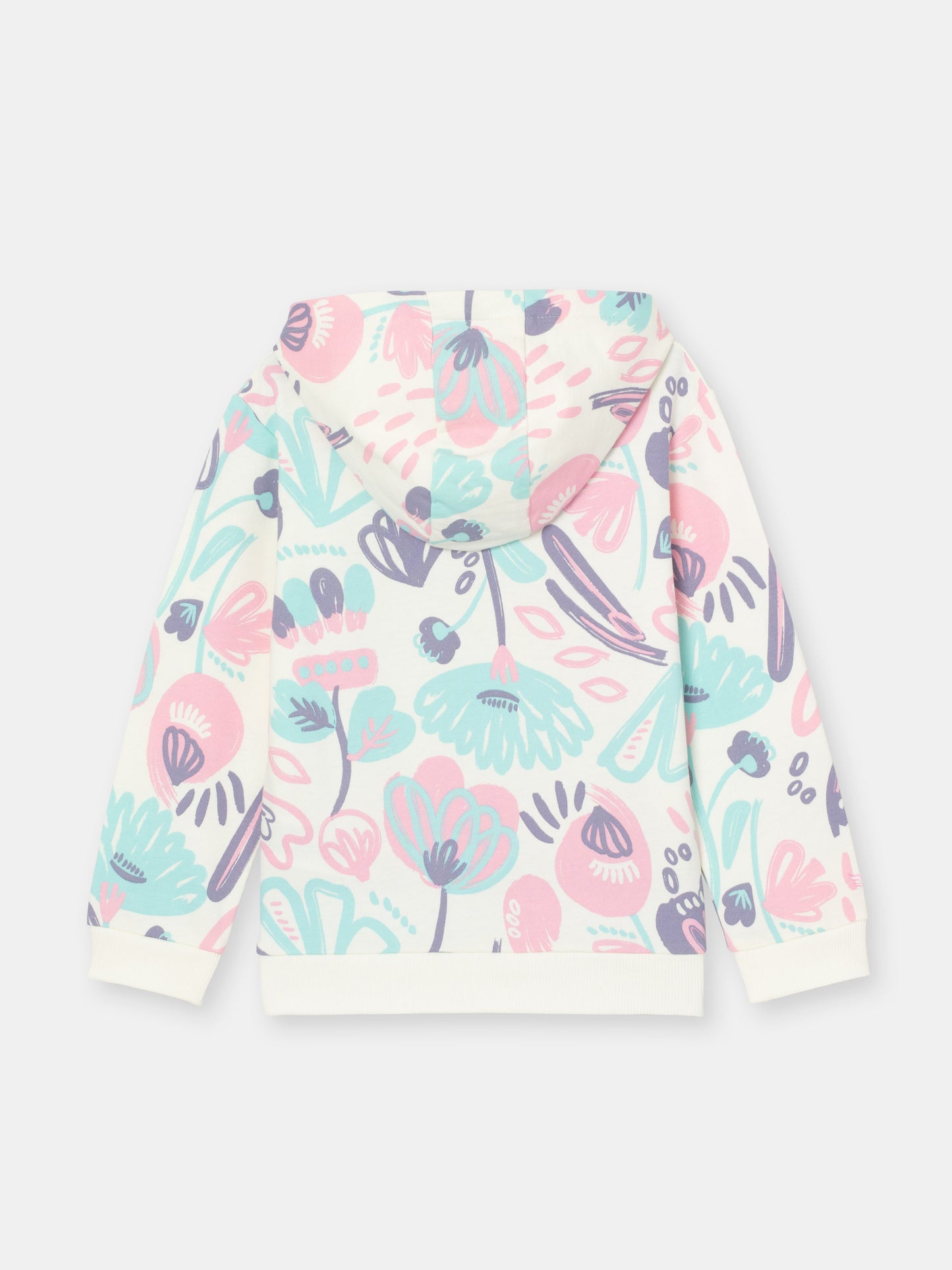 Cherubino "All-Day Comfort" Enchanting Watercolor Floral Hoodie for Girls