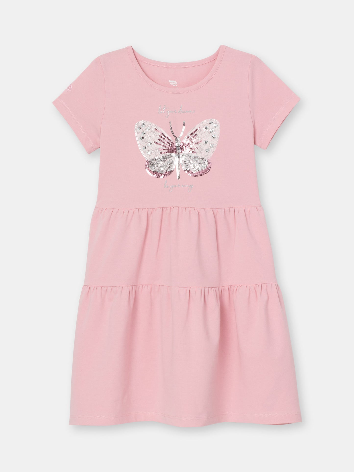 Cherubino "Butterfly Dreams" Sequin Pink Dress for Girls