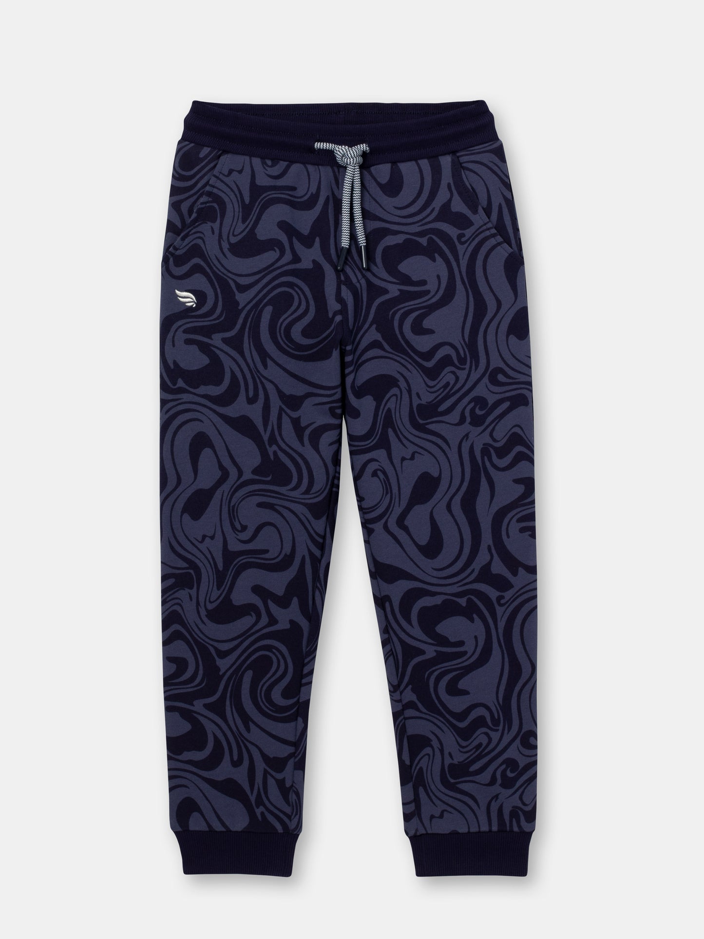 Jogger Sweatpants with Drawstring Waist in (Galaxy) Pattern - Grey